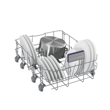 BEKO Dishwasher , DIS46120 , Built-in , Width 45 cm , Number of place settings 11 , Number of programs 6 , Energy efficiency class E , Display , White