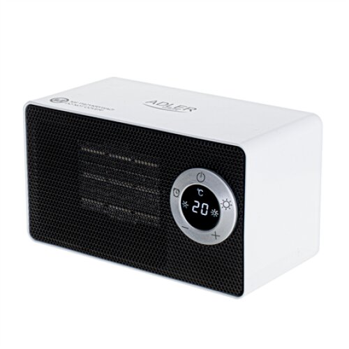 Adler , AD 7746 , Ceramic fan heater , 1000 W , Number of power levels 2 , White