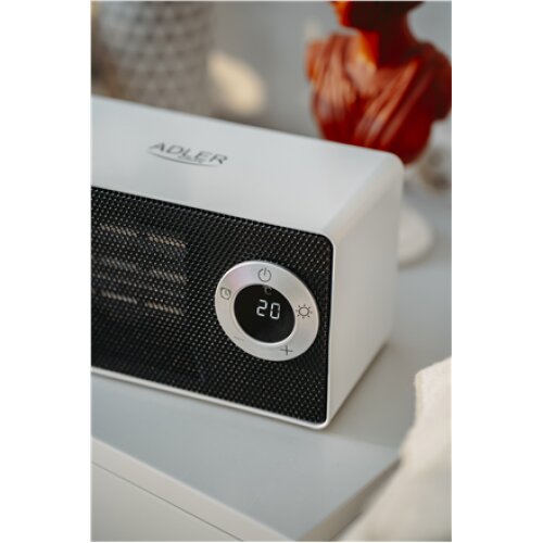 Adler , AD 7746 , Ceramic fan heater , 1000 W , Number of power levels 2 , White