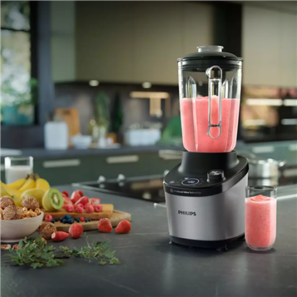 Philips , High Speed Blender , HR3760/10 7000 Series , Tabletop , 1500 W , Jar material Glass , Jar capacity 2 L , Ice crushing , Metal/Black