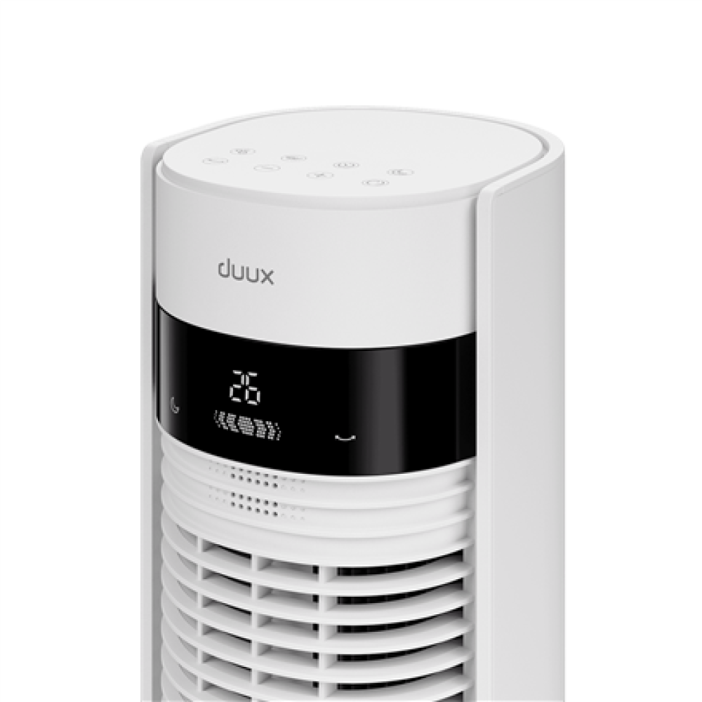 Duux , Fan , Elevate , Smart Tower Fan , 4.5-40 W , Number of speeds 12 , Oscillation , Remote control , White