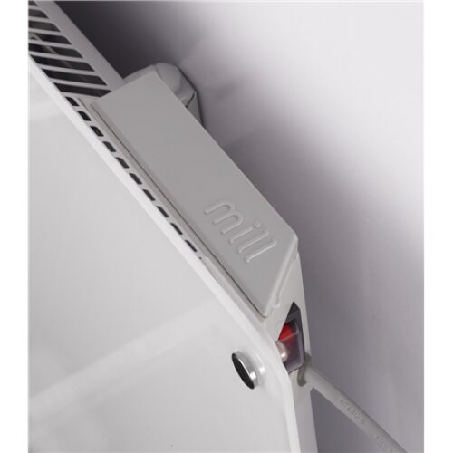 Mill , Heater , MB800L DN Glass , Panel Heater , 800 W , Number of power levels 1 , Suitable for rooms up to 10-14 m² , White , IPX4