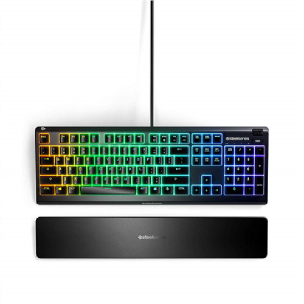 SteelSeries Apex 3 Gaming Keyboard, NOR Layout, Wired, Black