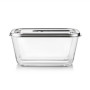 Caso Glass Vacuum Container with Stainless Steel Lid , VacuBoxx Inox XL , Transparent