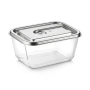 Caso Glass Vacuum Container with Plastic Lid , VacuBoxx Inox XL , Transparent