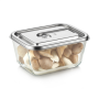 Caso Glass Vacuum Container with Plastic Lid , VacuBoxx Inox XL , Transparent