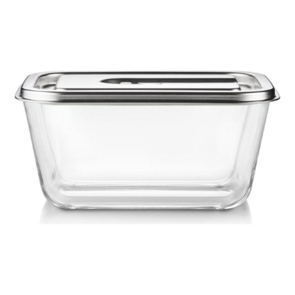 Caso Glass Vacuum Container with Plastic Lid , VacuBoxx Inox XL , Transparent