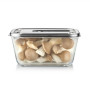 Caso Glass Vacuum Container with Stainless Steel Lid , VacuBoxx Inox XL , Transparent