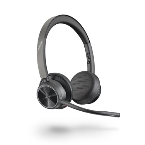 Poly VOYAGER 4320 UC,V4320-M C USB-C,WW Poly USB-C Headset Built-in microphone Black Wireless USB Type-C