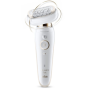 Braun Epilator , Silk-epil 9 Flex SES9001 , Operating time (max) 50 min , Number of power levels 2 , Wet & Dry , White