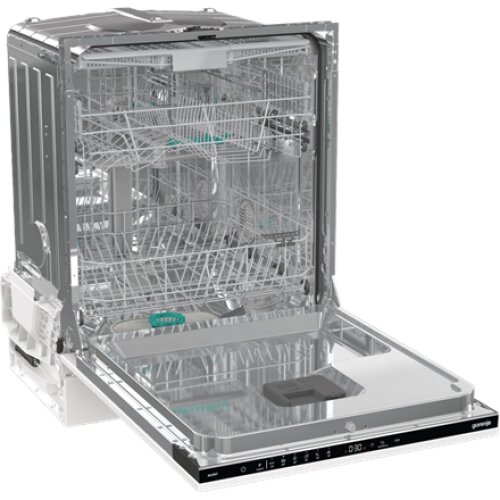 Dishwasher , GV643E90 , Built-in , Width 60 cm , Number of place settings 16 , Number of programs 6 , Energy efficiency class E , Display , AquaStop function , White