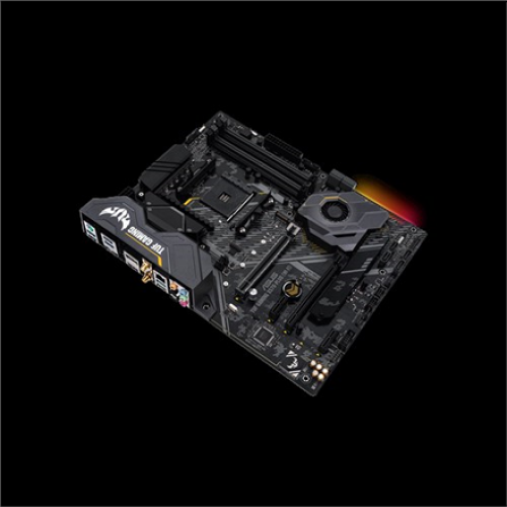 Asus TUF GAMING X570-PLUS (WI-FI) Processor family AMD, Processor socket AM4, DDR4, Memory slots 4, Number of SATA connectors 8, Chipset AMD X, ATX