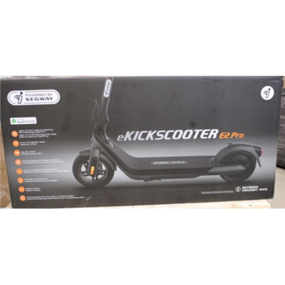 SALE OUT. Ninebot by Segway Kickscooter E2 Pro E, Black , UNPACKED, SCRATCHES