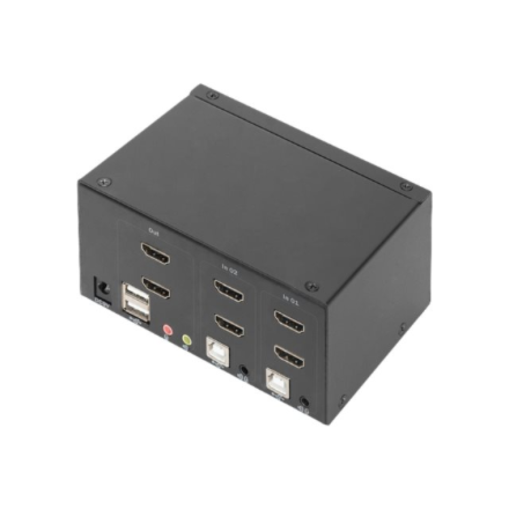 Digitus KVM Switch, 2 Port, Dual Display, 4K, HDMI , DS-12860