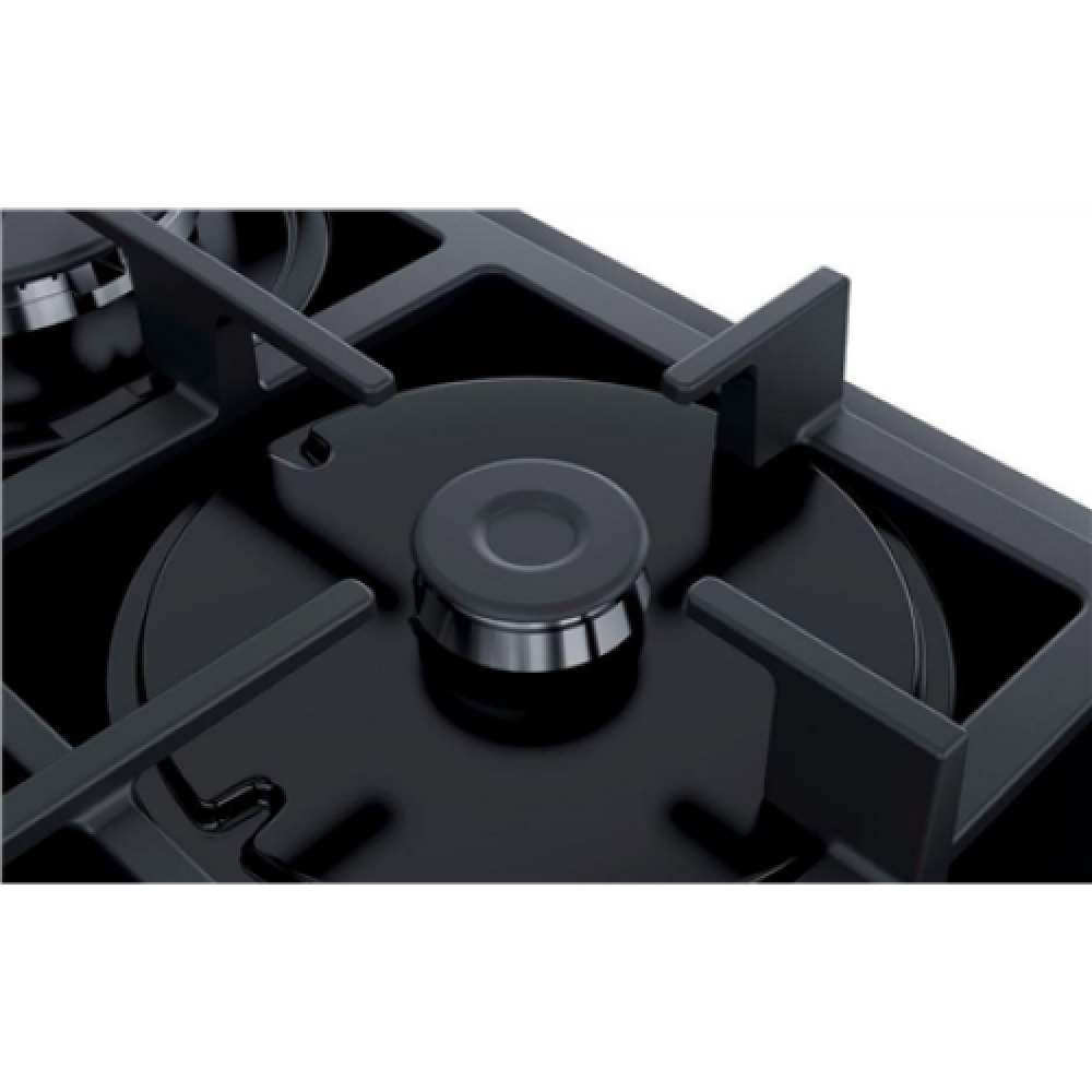SIEMENS Hob EN6B6PB90 Gas on glass, Number of burners/cooking zones 4, Rotary knobs, Black