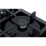 SIEMENS Hob EN6B6PB90 Gas on glass, Number of burners/cooking zones 4, Rotary knobs, Black