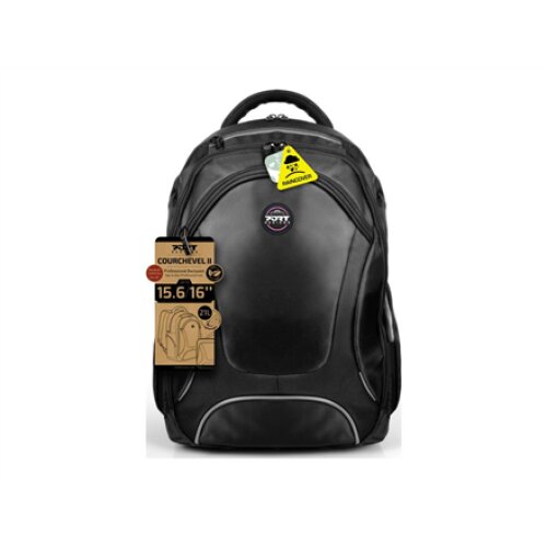 PORT DESIGNS , Courchevel , Fits up to size 15.6 , Backpack , Shoulder strap , Black