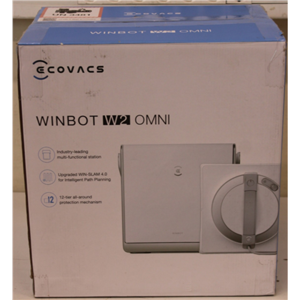 SALE OUT. Ecovacs , Window Cleaning Robot , WINBOT W2 OMNI , Corded , 2800 Pa , White , USED, DIRTY, SCRATCHED, MISSING LIQUID BOTTLE