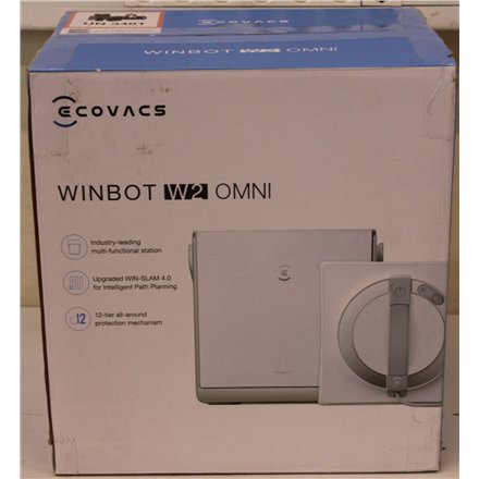 SALE OUT. Ecovacs , Window Cleaning Robot , WINBOT W2 OMNI , Corded , 2800 Pa , White , USED, DIRTY, SCRATCHED, MISSING LIQUID BOTTLE