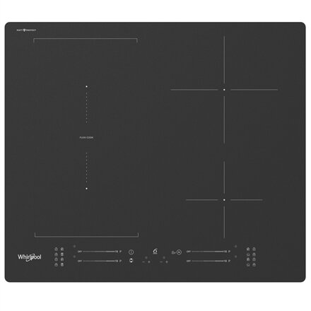 Whirlpool WF S7560NE BM , Hob , Induction , Number of burners/cooking zones 4 , Electronic , Black , Timer