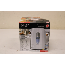 SALE OUT. Adler AD 1380w Electric kettle, Plastic, 1 L, White , Adler Kettle , AD 1380w , Electric , 2200 W , 1 L , Polypropylene , 360° rotational base , White , DAMAGED PACKAGING SALE OUT. Adler AD 1380w Electric kettle, Plastic, 1 L, White , Adler Kettle , AD 1380w , Electric , 2200 W , 1 L , Polypropylene , 360° rotational base , White , DAMAGED PACKAGING