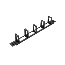 SOMI Networks , 19“ Toolless Cable Management Bar with 5pcs Plastc Rings , CMB-02-TOL , Black , Ring Diameter 45x70mm