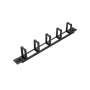 SOMI Networks , 19“ Toolless Cable Management Bar with 5pcs Plastc Rings , CMB-02-TOL , Black , Ring Diameter 45x70mm