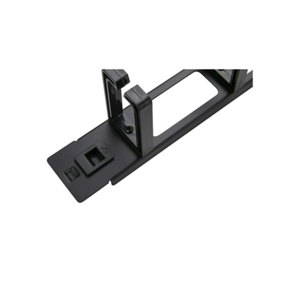 SOMI Networks , 19“ Toolless Cable Management Bar with 5pcs Plastc Rings , CMB-02-TOL , Black , Ring Diameter 45x70mm