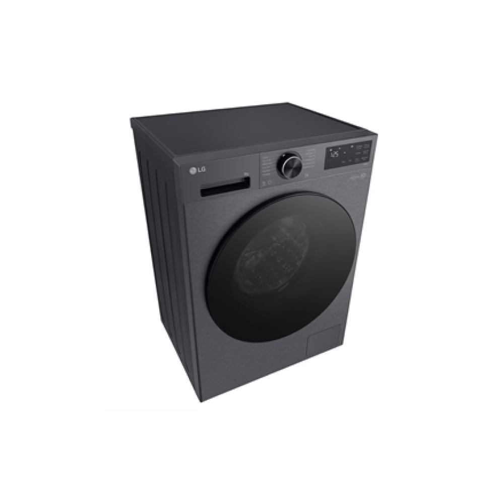 LG Washing machine , F2X50S9TBB , Energy efficiency class A , Front loading , Washing capacity 9 kg , 1200 RPM , Depth 48 cm , Width 60 cm , Display , LED , Steam function , Direct drive , Wi-Fi , Matte Black