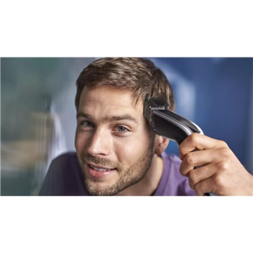 Philips , Hair clipper series 5000 , HC5630/15 , Cordless or corded , Number of length steps 28 , Step precise 1 mm , Black/Grey
