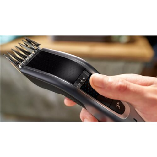 Philips , Hair clipper series 5000 , HC5630/15 , Cordless or corded , Number of length steps 28 , Step precise 1 mm , Black/Grey