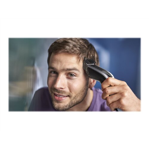 Philips , Hair clipper series 5000 , HC5630/15 , Cordless or corded , Number of length steps 28 , Step precise 1 mm , Black/Grey