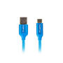 Lanberg USB Type-C to USB Type-A 2.0 Cable Blue Premium QC 3.0, 1 m , CA-USBO-22CU-0010-BL , USB Type-C to USB Type-A