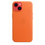 Apple , iPhone 14 Leather Case with MagSafe , Case with MagSafe , Apple , iPhone 14 , Leather , Orange