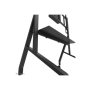 Neomounts Floor stand , FL50-575BL1 TV trolley , Adjustable Height , 65-110 , Maximum weight (capacity) 125 kg , Black