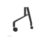 Neomounts Floor stand , FL50-575BL1 TV trolley , Adjustable Height , 65-110 , Maximum weight (capacity) 125 kg , Black