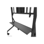 Neomounts Floor stand , FL50-575BL1 TV trolley , Adjustable Height , 65-110 , Maximum weight (capacity) 125 kg , Black