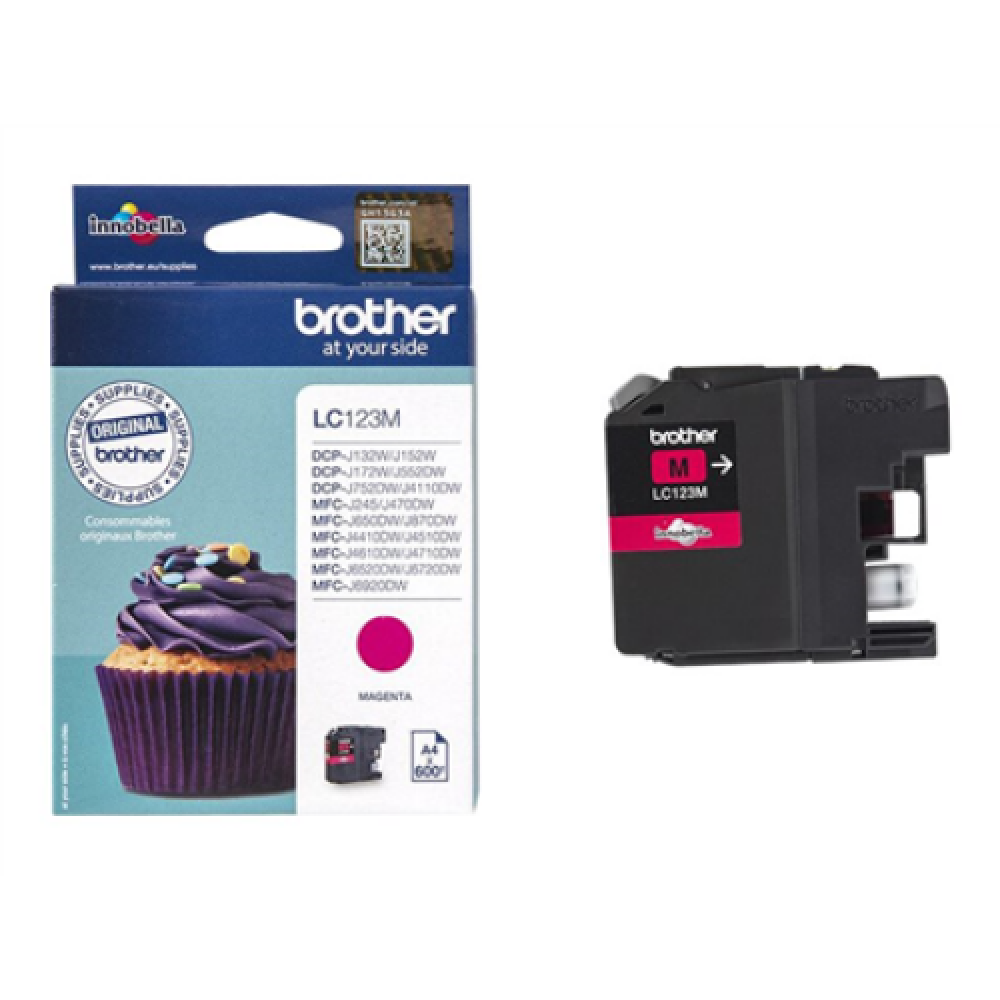 Brother LC123M , Ink Cartridge , Magenta
