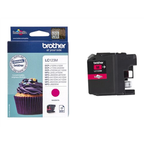 Brother LC123M , Ink Cartridge , Magenta