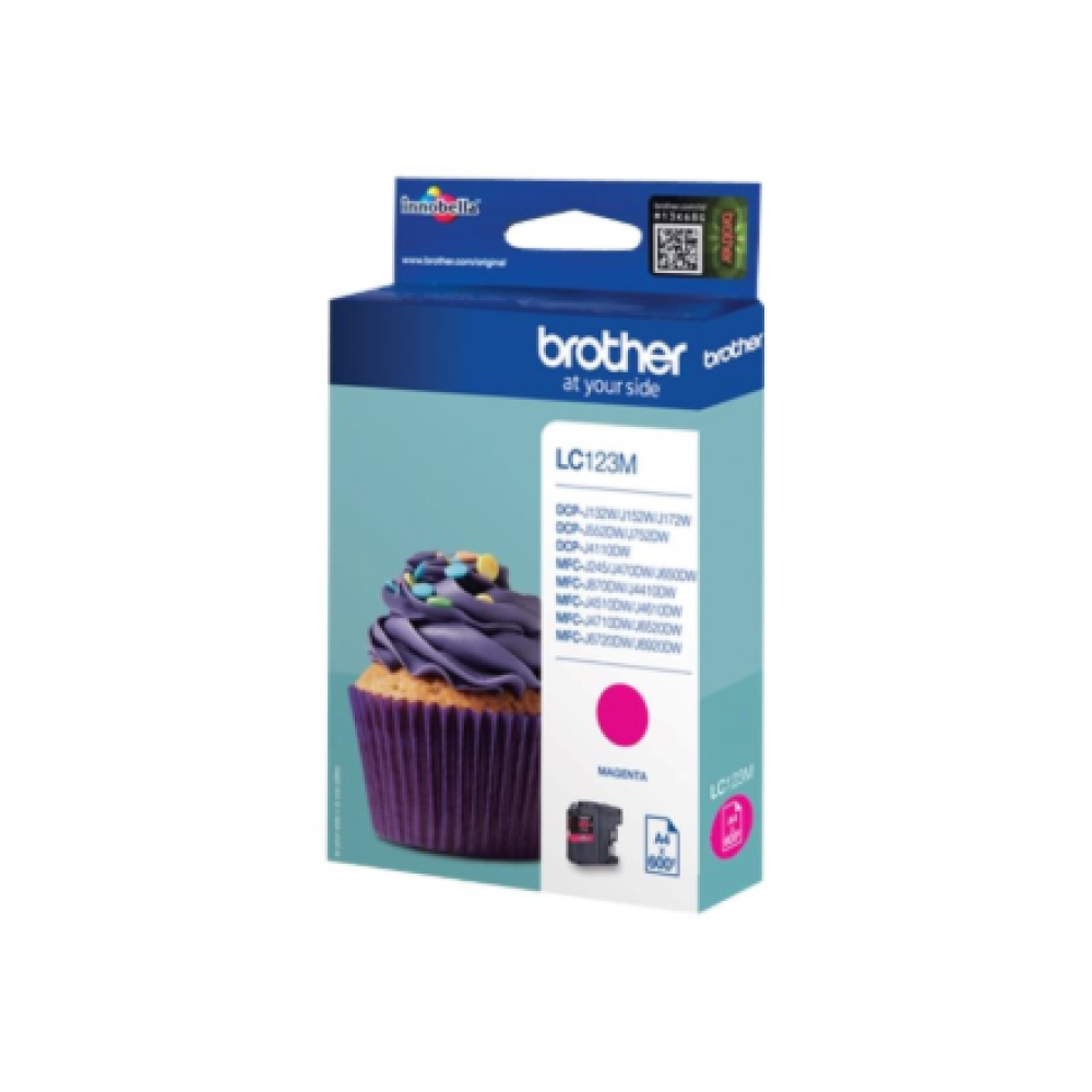 Brother LC123M , Ink Cartridge , Magenta