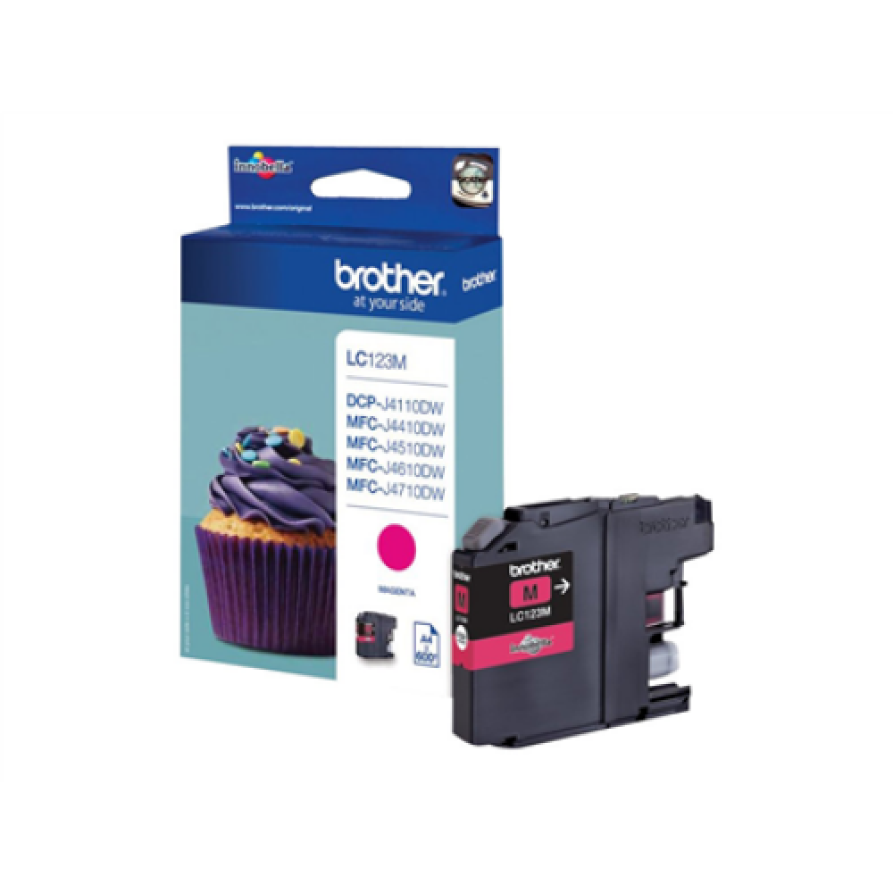 Brother LC123M , Ink Cartridge , Magenta