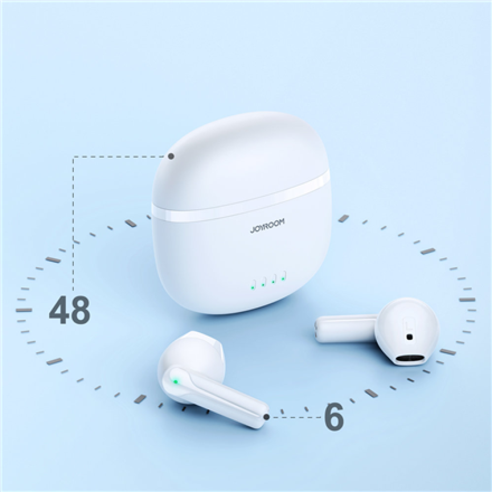 Joyroom , Headphones , JR-TL11 , Bluetooth , In-ear , Noise canceling , Wireless , White