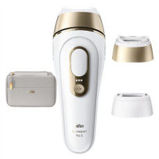 Braun IPL Epilator , Silk expert Pro 5 PL5210 , Number of power levels 3 , White/Gold