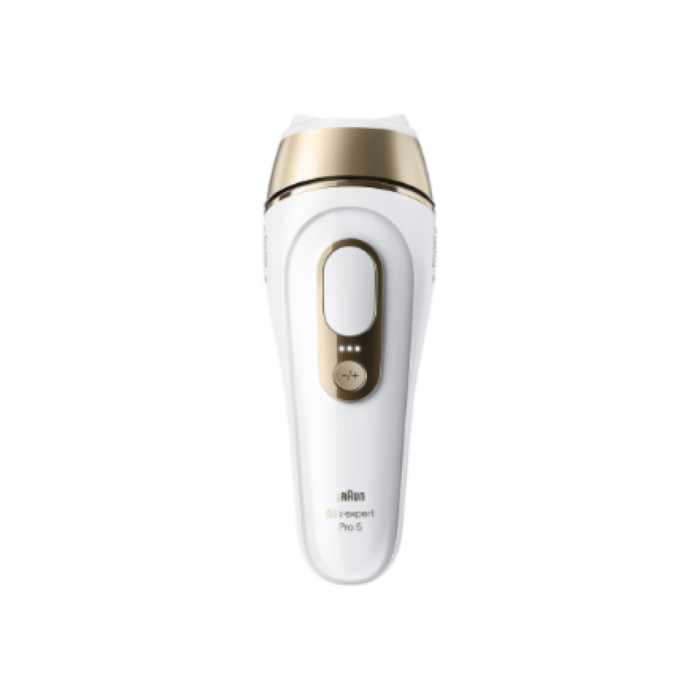 Braun IPL Epilator , Silk expert Pro 5 PL5210 , Number of power levels 3 , White/Gold