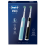 Oral-B , Electric Toothbrush, Duo pack , Pro Series 1 , Rechargeable , For adults , Number of brush heads included 2 , Number of teeth brushing modes 3 , Blue/Black