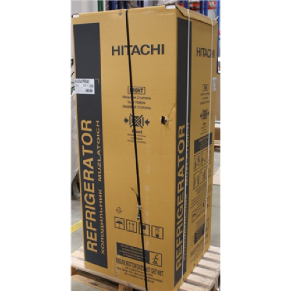 SALE OUT. Hitachi Refrigerator R-V541PRU0 (BSL) Energy efficiency class F, Free standing, Double Door, Height 183.5 cm, No Frost system, Fridge net capacity 333 L, Freezer net capacity 117 L, 41 dB, Brilliant Silver, DAMAGED PACKAGING, DENTS AND SCRATCHES