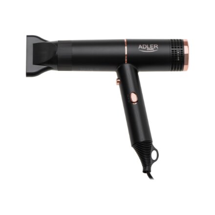 Adler Hair Dryer , AD 2278 , 1400 W , Number of temperature settings 2 , Ionic function , Black