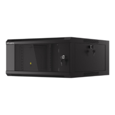 Lanberg Rack cabinet 19 wall-mounted 4U 600 fast assembly (flat pack), black , Lanberg