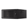Lanberg Rack cabinet 19 wall-mounted 4U 600 fast assembly (flat pack), black , Lanberg