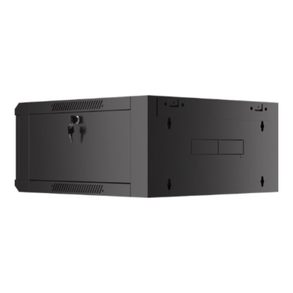 Lanberg Rack cabinet 19 wall-mounted 4U 600 fast assembly (flat pack), black , Lanberg